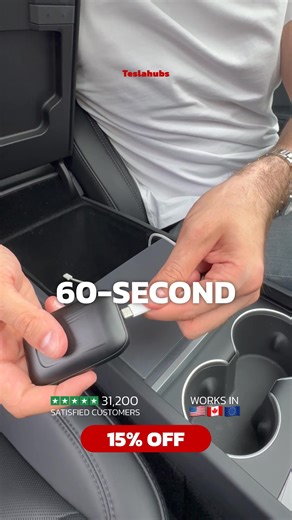 BIG NEWS for Tesla owners! Get Apple CarPlay & Android Auto in your car with Teslahubs SpaceBox, compatible with ALL models and years! • 1000 new apps at your fingertips • Screen mirroring and voice control • Install in just 60 seconds! Limited time offer: Free shipping, secret gift, and hassle-free returns. Only 3 pallets left! ⏳ Click to shop now before they're gone! | Teslahubs