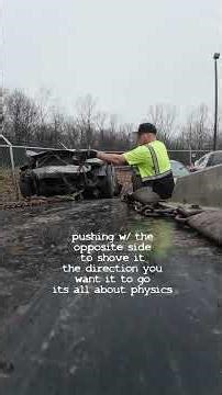 Car rolled ? wont ROLL off the deck though ? #towingservices #towing #crash #bmw #oopsies #neohio