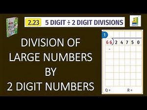 Dividing 5 digit numbers by 2 digit numbers | Grade 4 Maths Simplified | Operation on Units