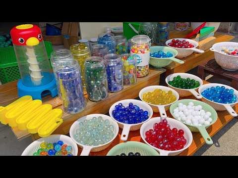 Water Marble Run ☆ Lots of balls and plenty of marble races