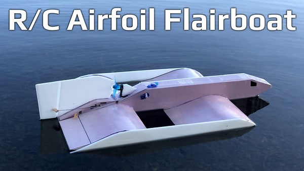 World’s First R/C Airfoil Flairboat