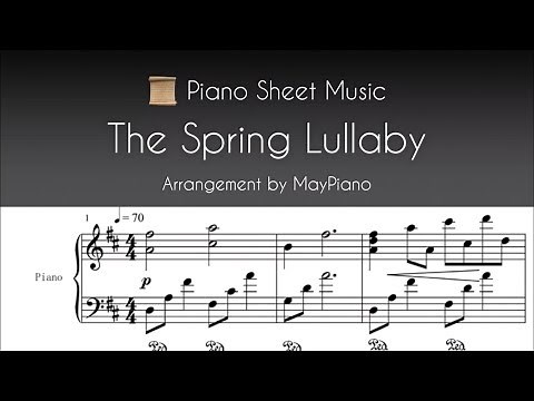 Piano Sheet Music - The Spring Lullaby - Dancing Line