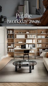 With a Resource Furniture wall bed, your guest room transforms from a home office to sleek bedroom, keeping work hidden when the day is done. | Resource Furniture