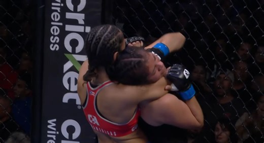 Watch Amanda Serrano choke out MMA opponent five years before calling out Amanda Nunes