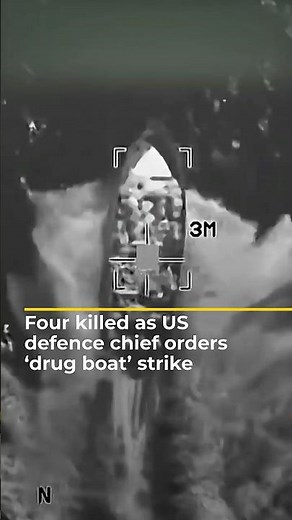 Four killed in ‘drug boat’ attack ordered by US defence chief | AJ #shorts