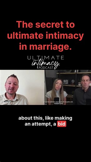 The secret to "Ultimate Intimacy" in marriage - The Ultimate Intimacy Podcast #marriagetips #love