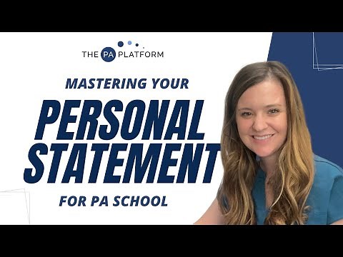 Mastering Your PA School Personal Statement (Tips + Tricks)