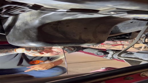 Oil pan gasket replacement on one of our 6.7 Cummins. Full length video on my YouTube channel! @Harbor Freight @BruntBoots #oilpangasket #oilpan #cccustoms #girlswhowrench #ladymechanic