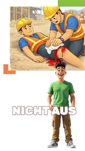 Stark blutende Wunde, z.B. beim Arbeitsunfall? #ErsteHilfe #Arbeitsunfall #StarkeBlutung