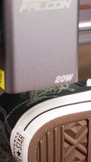 Custom Halloween Canvas Sneakers engraved with the Falcon A1 Pro. Pumpkins, bats, and spooky vibes — wear the season on your feet. Want to make your sneakers unique? Check here: https://crealityfalcon-laser.com/sa1p #FalconLaser #FalconA1Pro #HalloweenDIY | Falcon Laser Global