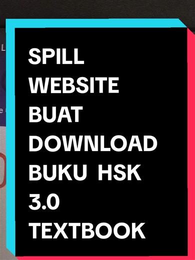 Caiyun Laoshi hai...banyak yg tanya soal buku PDF TEXT BOOK HSK 3.0 nih..ini ya, laoshi spill nih buat kalian yg perlu... bisa download ya langsung di website Orang Baik hati ini... semoga membantu ya.. #hsk #bahasamandarin #fyp #edutik #bukumandarin
