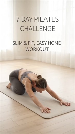 7 Day Pilates Slim & Fit Challenge 🔥 Easy Home Workout! #PilatesChallenge #7DayChallenge