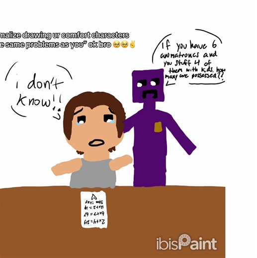 I HAVE A MATH TEST ON THURSDAY IM NOT DOING TS !!!!!! #fnaf #michaelafton #williamafton #math @adrii 🧩 !! | #1 isagi fan