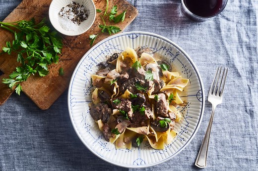 Slow-Cooker Beef Stroganoff With Mushrooms
