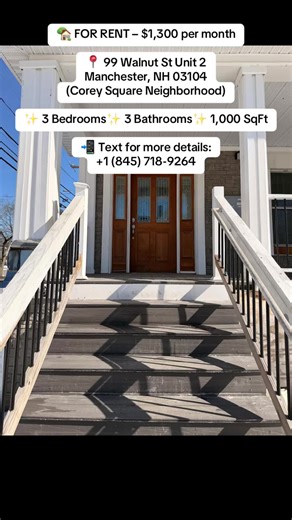 Spacious 3-Bedroom Apartment for Rent in Manchester, NH