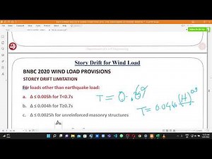 ETABS 2020 Step_10 Top sway and Drift Check