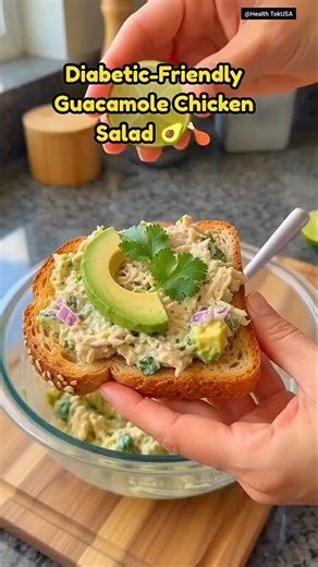 Diabetic Friendly Guacamole Chicken Salad 🥑🍗