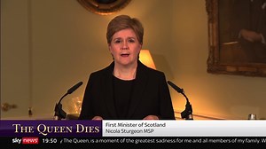 First Minister of Scotland Nicola Sturgeon offers her "sincere and heartfelt condolences" following the passing of Queen Elizabeth II. Latest: https://trib.al/kOVP617 📺 Sky 501, Virgin 602, Freeview 233 and YouTube | Sky News