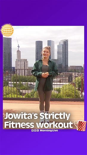 6K views · 79 reactions | 睊 Here’s Jowita and Rhys’ dance floor basics Strictly Fitness workout. Give it a go now, or save it for later! You can watch all of the moves in full, and how to do them sat down, on iPlayer! Join us for more routines next week with Lauren from Monday 9:30am. #Strictly #Workout | BBC Morning Live | Facebook