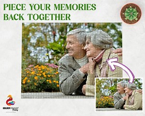 Personalized Puzzle, Jigsaw Puzzles for Seniors Adults, Custom Family Gift, Gift for Grandma or Grandpa, Wood Picture Puzzle, Birthday Gift - Etsy