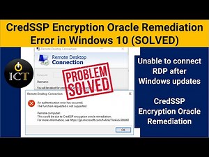 Fix CredSSP Encryption Oracle Remediation Error | Remote Desktop Connection Error After Win Updated