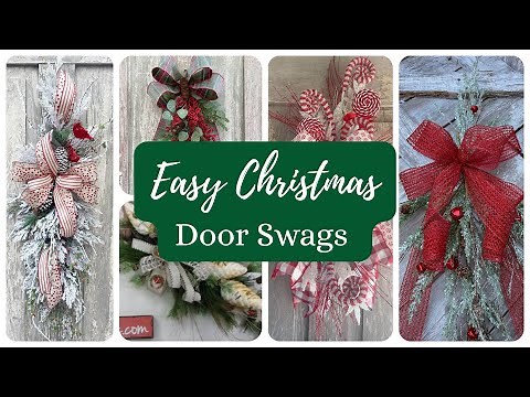 5 DIY Christmas Swags For Your Front Door