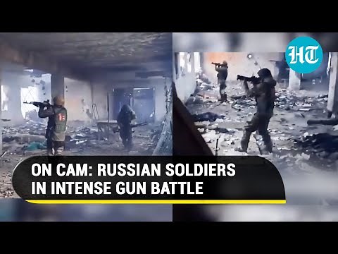 Russian soldiers engage Ukraine troops in all-out gun battle at frontline in Avdiivka | Watch