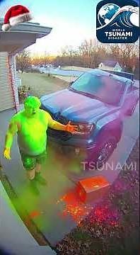 💥 Paint Explosion Karma for Porch Pirates! 🚚🎨 (Caught on Ring Camera)