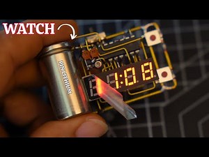 [Satisfying] DIY Mini Wristwatch from Lithium Battery & Copper Wire | Part 1