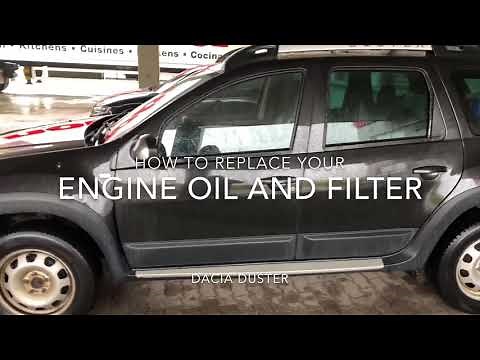 Dacia Duster - Engine oil and filter change DIY