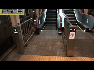 新千歳空港 外エスカレーター バス・タクシー乗降レーン 1F-2F 日立 hokkaido shinchitose airport Escalator Hitachi