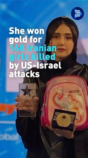 An Iranian inventor athlete won gold for the 168 schoolgirls killed in US-Israel attacks