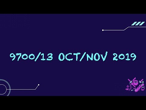 9700/13 OCTOBER/NOVEMBER 2019 | AS Biology Paper 1 Series (Solved Approach)