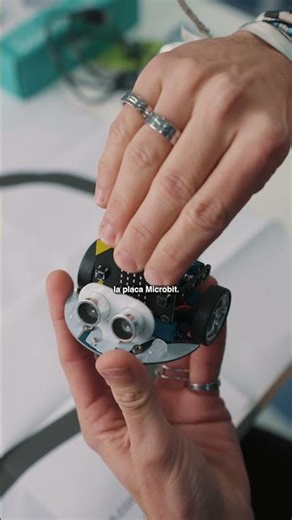 Conoce a nuestro robot más simpático, el Cutebot. #robotica #programacion #microbit