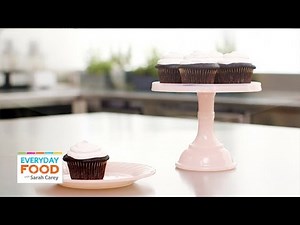 3 Chocolate Cupcakes Recipes with Surprise Fillings - Everyday Food with Sarah Carey