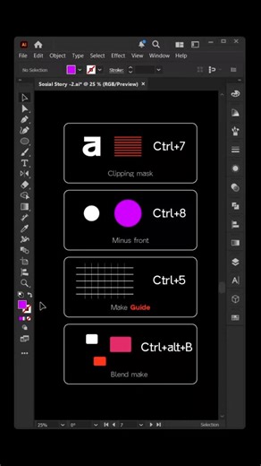 Prodesign on Instagram: "Shortcuts in Adobe illustrator #graphicdesign #adobe #adobeillustrator #illustration #DesignInspiration #Tutorial"