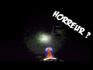 FAIRE DE LA MOTO LA NUIT EN PLEINE FORÊT !