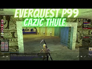 P99 Everquest Project 1999 green / Pulling CAZIC THULE THRONE ROOM part 2 / Dark Elf Necro LVL45 duo