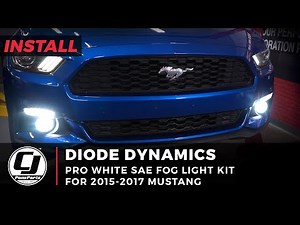 2015-2017 Mustang Install | Diode Dynamics SS3 Pro White SAE Fog Lights
