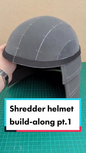 pt.1 of my eva foam shredder helmet build along video! #tmnt #ninjaturtles #foamcrafting #foamcraft #foambuild #evafoam #foamcosplay #foamsmith #cosplayhelmet #foamhelmet