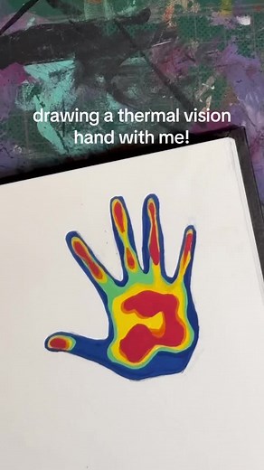 Drawing a Thermal Vision Hand With Me!