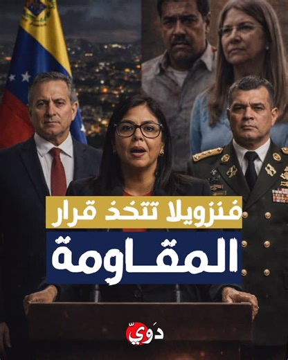 ‎دَويّ‎ on Instagram‎: "ظهرت نائبة الرئيس الفنزويلي ديلسي رودريغيز في كلمة متلفزة من العاصمة كاراكاس إلى جانب وزيري الخارجية والدفاع، مؤكدة أن نيكولاس مادورو هو الرئيس الشرعي والوحيد لفنزويلا، ومطالبة بالإفراج الفوري عنه وعن عقيلته سيليا فلوريس، عقب العملية العسكرية الأميركية التي استهدفت البلاد. وشددت رودريغيز على أن الحكومة الفنزويلية قائمة وتمارس صلاحياتها كاملة، قائلة: «نقول لشعبنا إن هناك حكومة موجودة في البلاد، وجاهزون لكل تحد». وأضافت: «لن نسمح بأي اعتداء عسكري على بلدنا، ونرفض العنف الذي