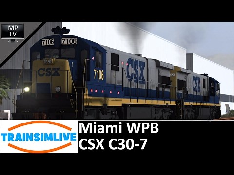Train Simulator - Miami WPB, CSX C30-7
