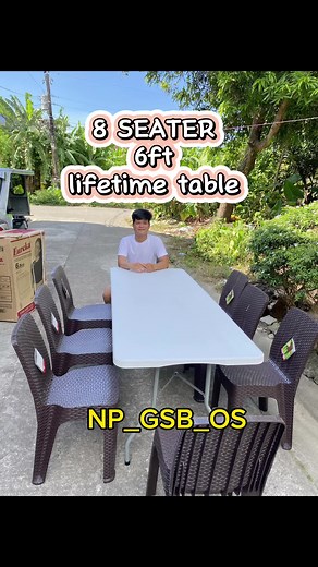 Durable 8ft Lifetime Foldable Table - Perfect for Events