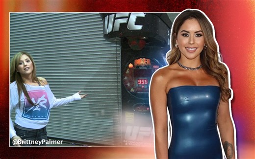 "Even the machine has fallen for that cutie pie" - When Brittney Palmer breaking the record on UFC machine had fans amused