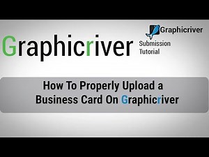 How To Properly Upload a Business Card On Graphicriver | Graphicriver Submission Tutorial