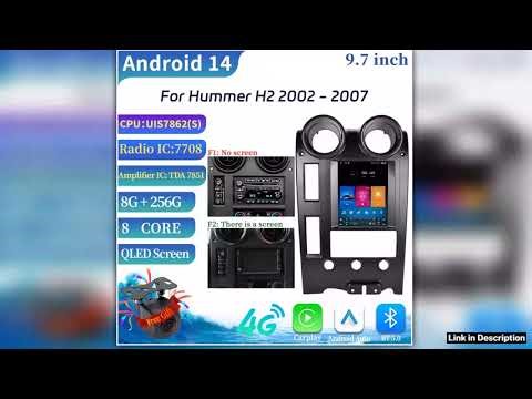 97 For Hummer H2 20022007 Car Player Auto Radio Stereo Head Unit Multimedia Player GPS Navigation