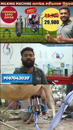 Milk More in Less Time – High-Speed Milking Machine in Action! 🐄