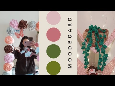 Make spring themed CROCHET ROOM DECOR with me!