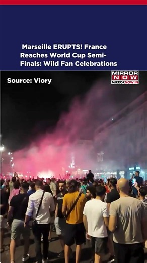 Marseille ERUPTS! France Reaches World Cup Semi-Finals | Wild Fan Celebrations #ytshorts
